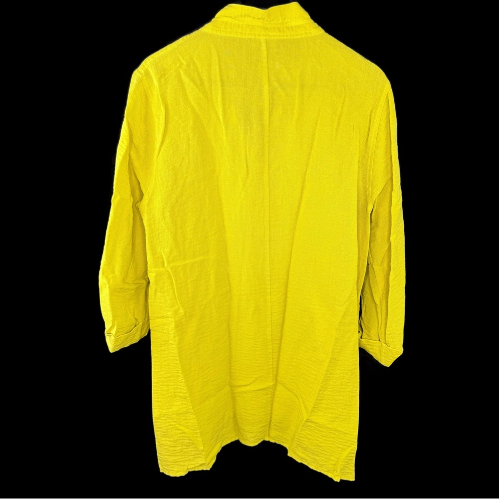 John Mark Mustard Yellow Solid Color Button Down … - image 2
